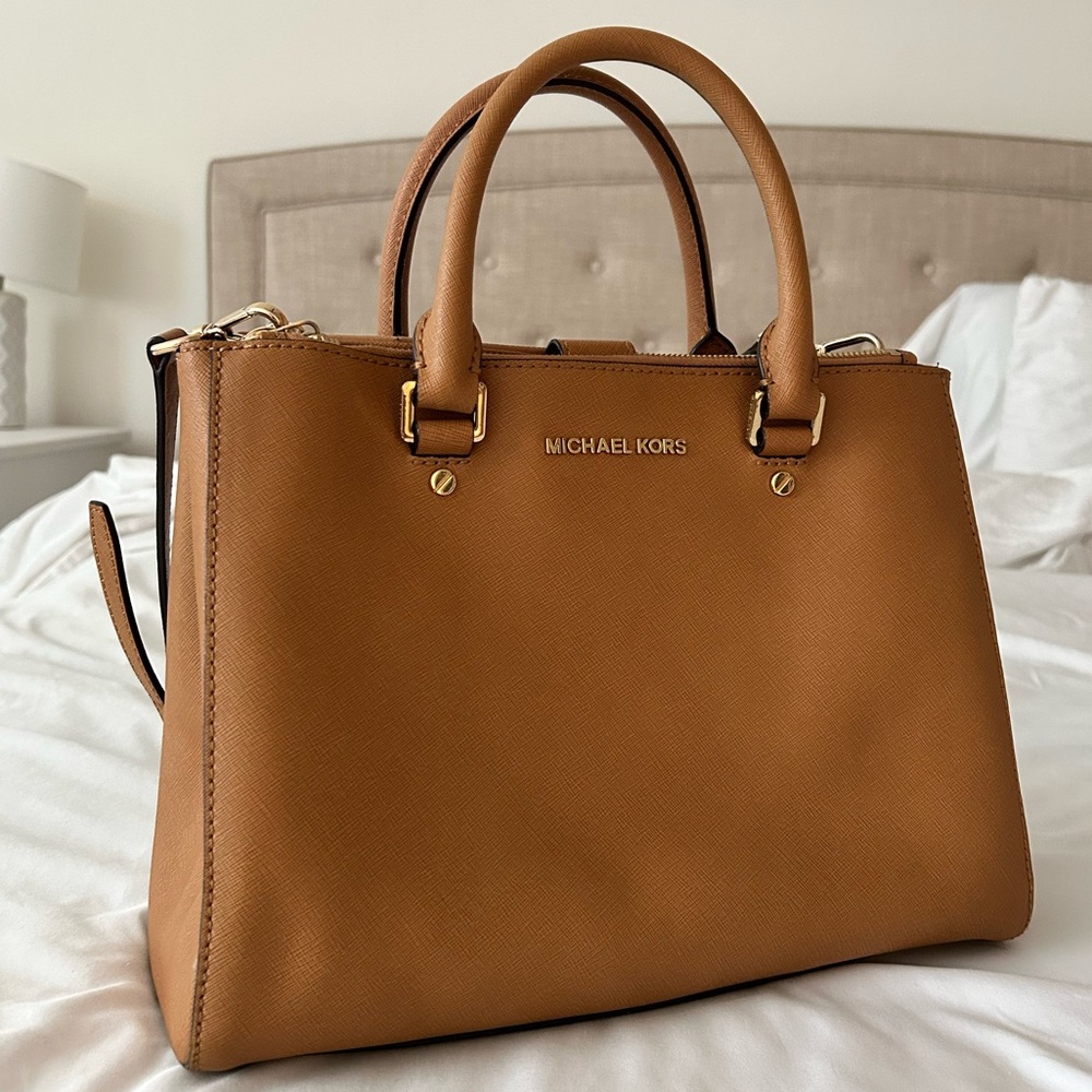 Michael Kors Brown Leather Satchel